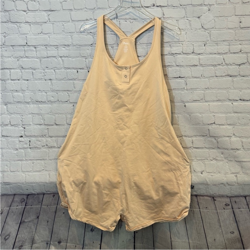 Rags to Raches Adult Cream Color Shorts Romper